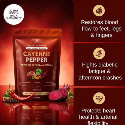 Vitalia Cayenne Pepper Softgels