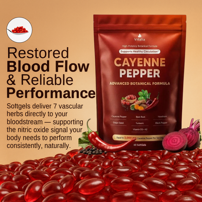 Vitalia Cayenne Pepper Softgels