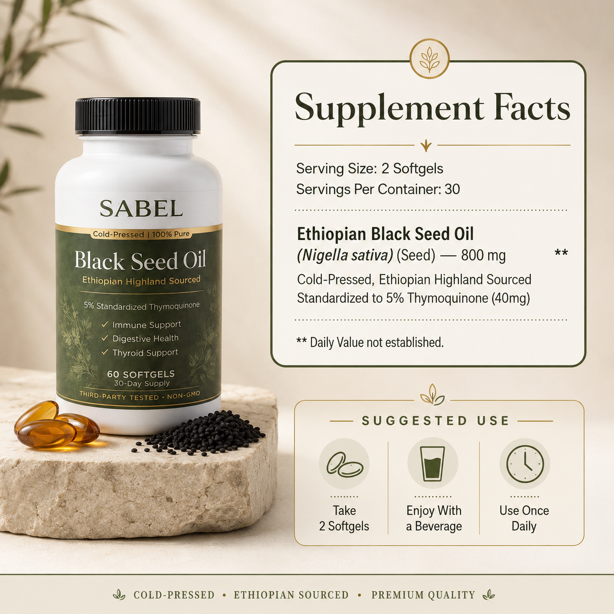 Ethiopian Black Seed Oil