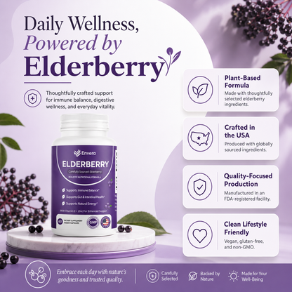 Elvera Gut Support Complex with Elderberry, Zinc & Vitamin C