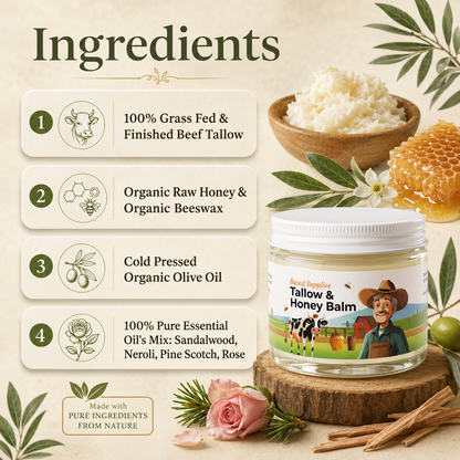 Tallow & Honey Balm - 2 oz