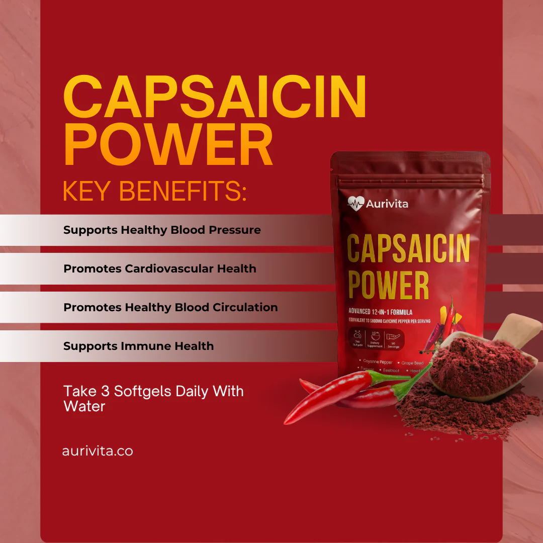 Aurivita Capsaicin Power - Cayenne Pepper Softgels